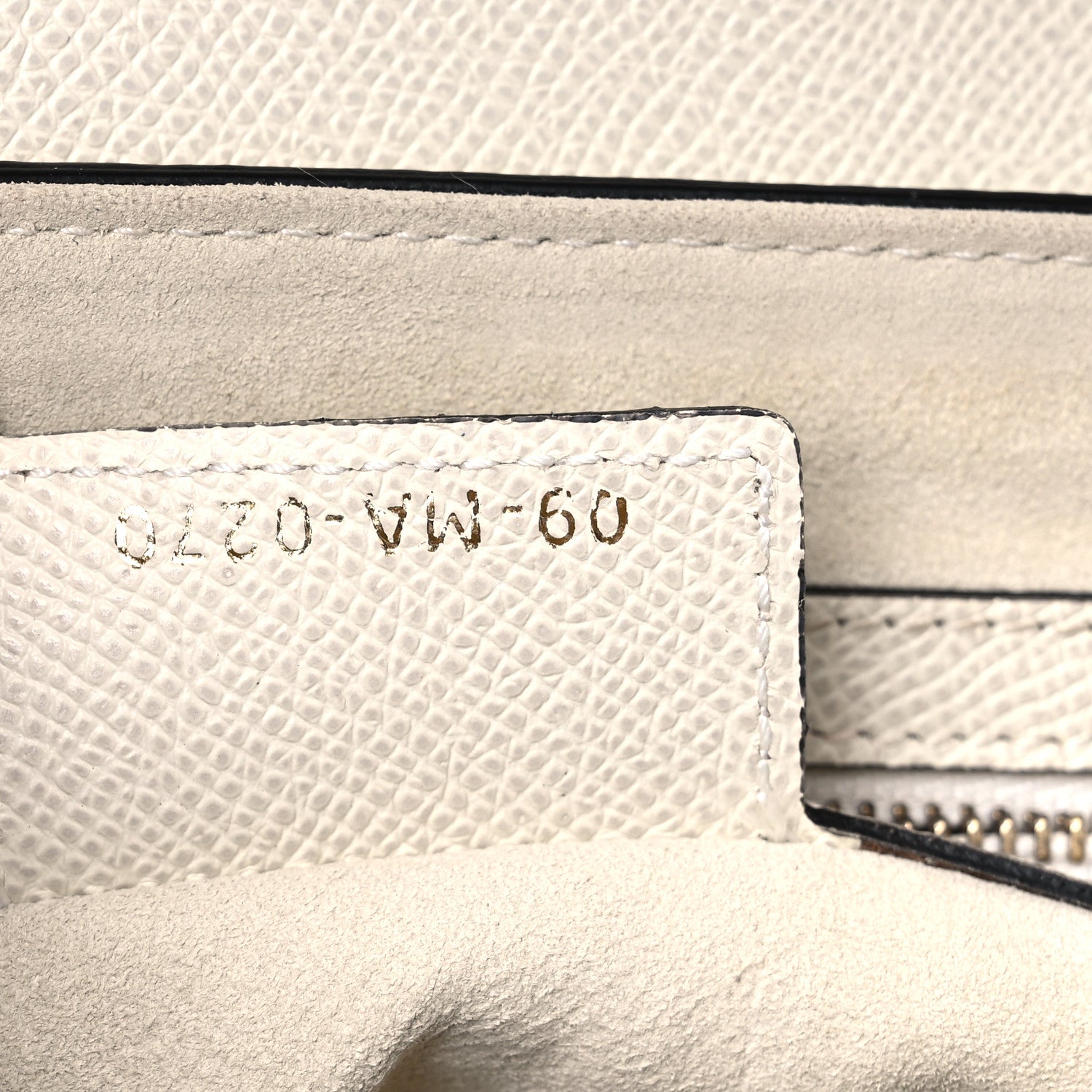 Christian Dior Grained Calfskin Saddle Bag White 9 of 9
