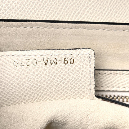 Christian Dior Grained Calfskin Saddle Bag White 9 of 9