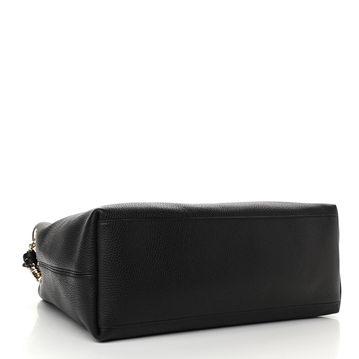 Gucci Pebbled Calfskin Medium Soho Chain Shoulder Bag Black 4 of 10