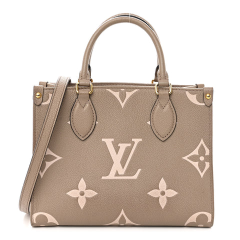 Empreinte Monogram Giant Onthego PM Tourterelle Creme