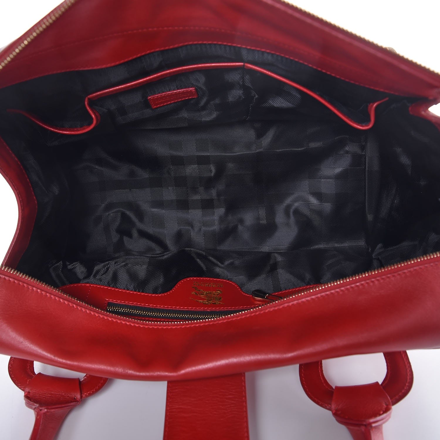 Burberry Calfskin Quilted Large Manor Tote Red 5 of 11