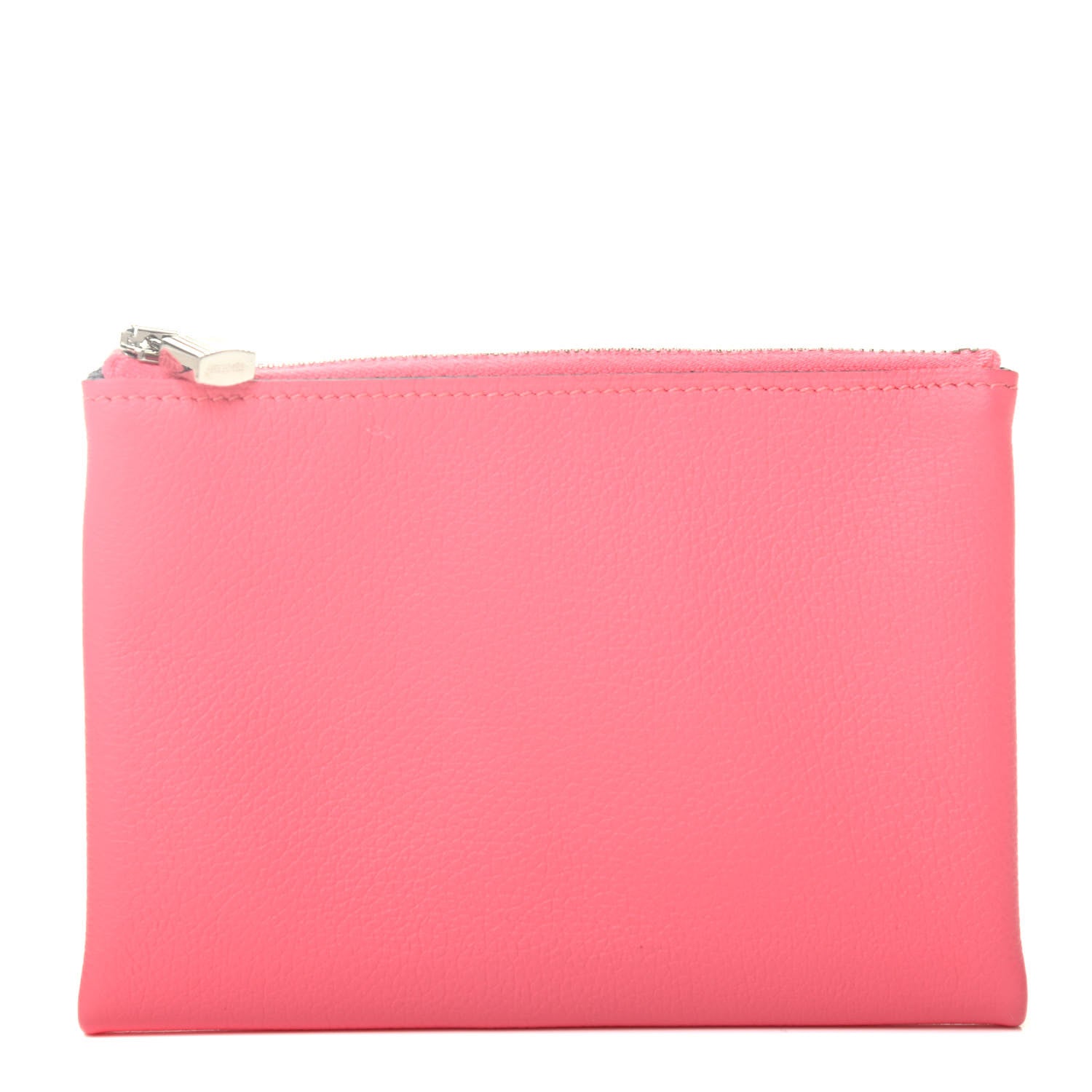 Hermes Evercolor Small Atout Pouch Rose Azalee Vert Cypress 1 of 4