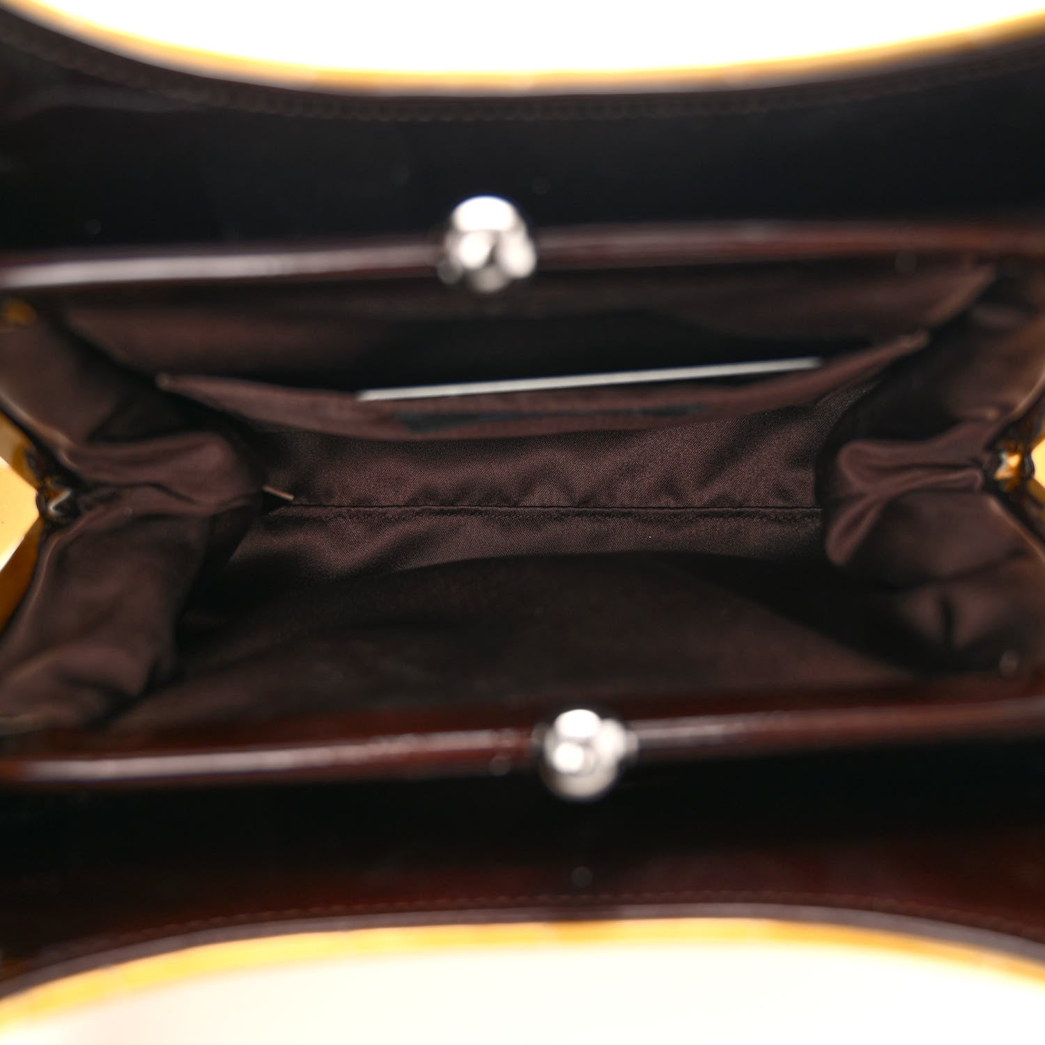 Chanel Patent Metallic Quilted Chocolate Bar Kiss Lock CC Shoulder Bag Gold 5 of 9