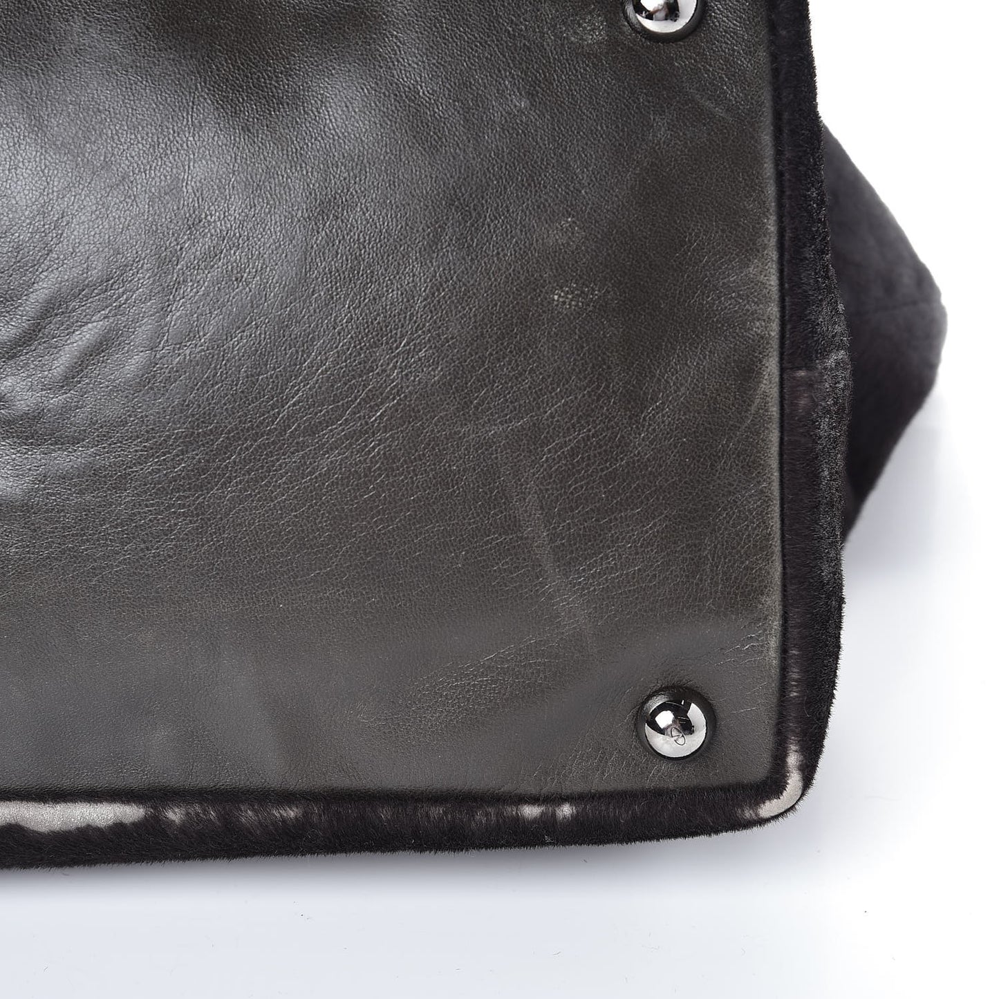 Calf Hair Petale Tote Brown