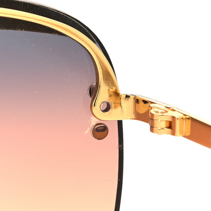Louis Vuitton Metal Attitude Pilote Sunglasses Z1434W Gold 7 of 7