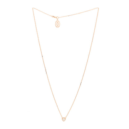 Cartier 18K Pink Gold Diamond D'Amour Heart Pendant Necklace 3 of 4