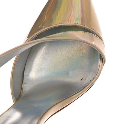 Christian Louboutin Patent Psychic Astridal 100 Pumps 37.5 Gold 4 of 10