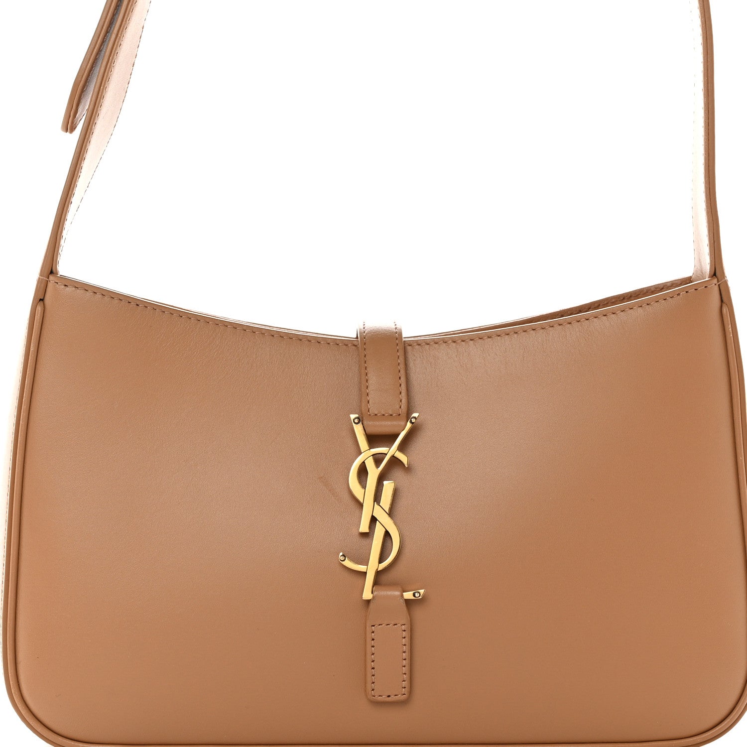 Saint Laurent Smooth Calfskin Le 5 A 7 Hobo Brown 8 of 12