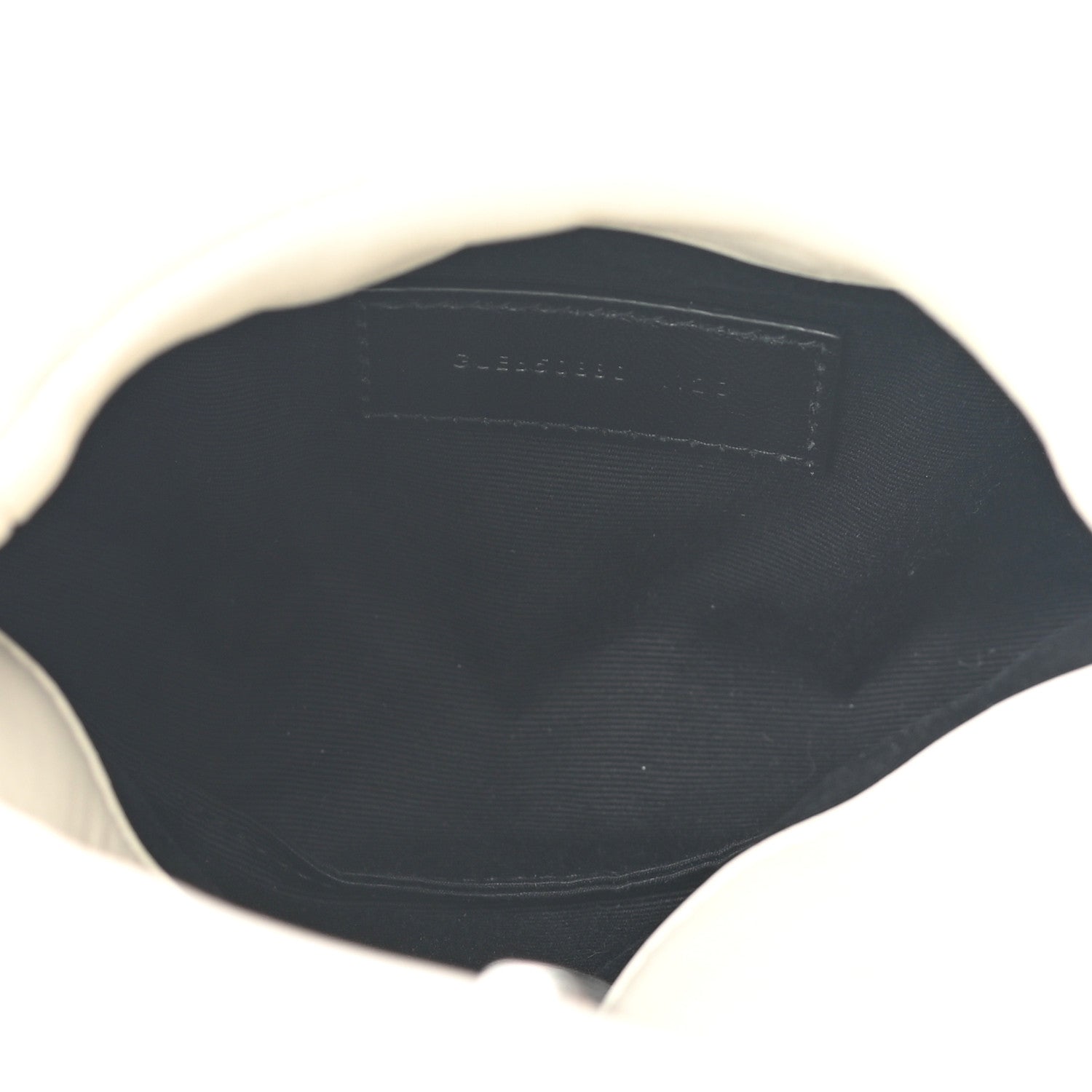 Saint Laurent Lambskin Monogram Loulou Puffer Pouch Clutch Crema Soft 6 of 7