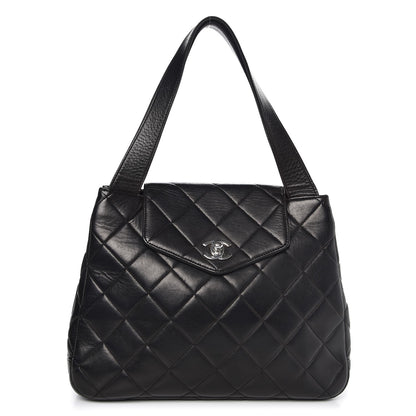 Chanel Lambskin Quilted Flap Shoulder Bag Black 1 of 9