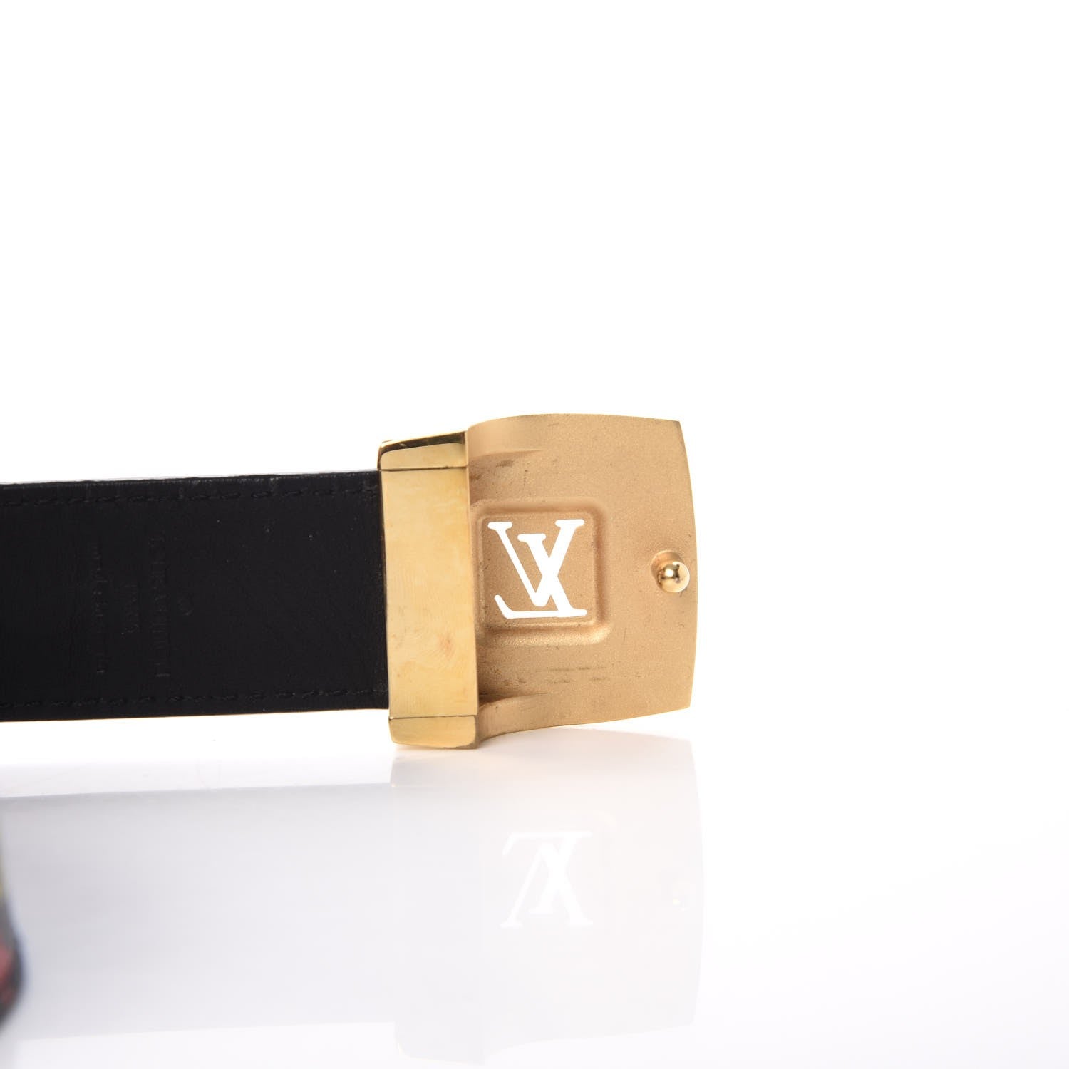 Louis Vuitton Monogram Multicolor LV Cut Reversible Belt 90 36 Black 7 of 7
