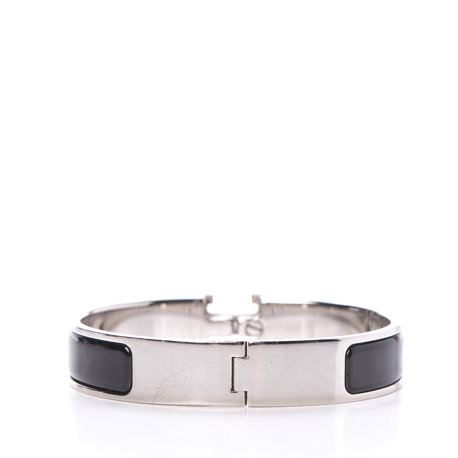 Hermes Enamel Narrow Clic Clac H Bracelet PM Black 3 of 5