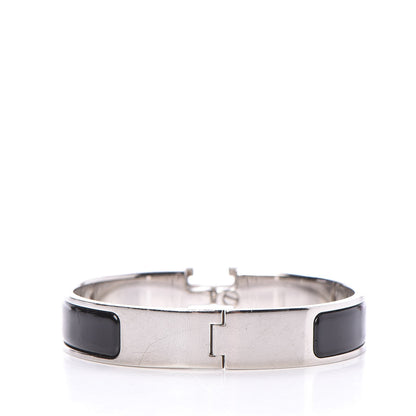 Hermes Enamel Narrow Clic Clac H Bracelet PM Black 3 of 5