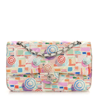 Chanel Patent Calfskin Printed Quilted Medium Double Flap Multicolor 1 of 9