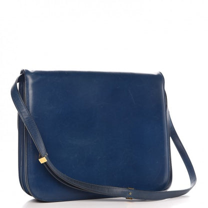 Celine Smooth Calfskin Large Classic Box Flap Bag Slate Blue 3 of 16
