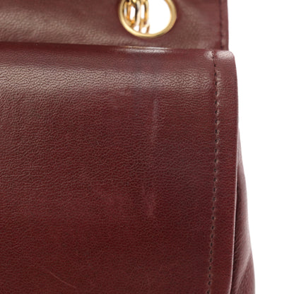 Chanel Lambskin Quilted Medium Double Flap Bijoux Chain Bordeaux 13 of 13