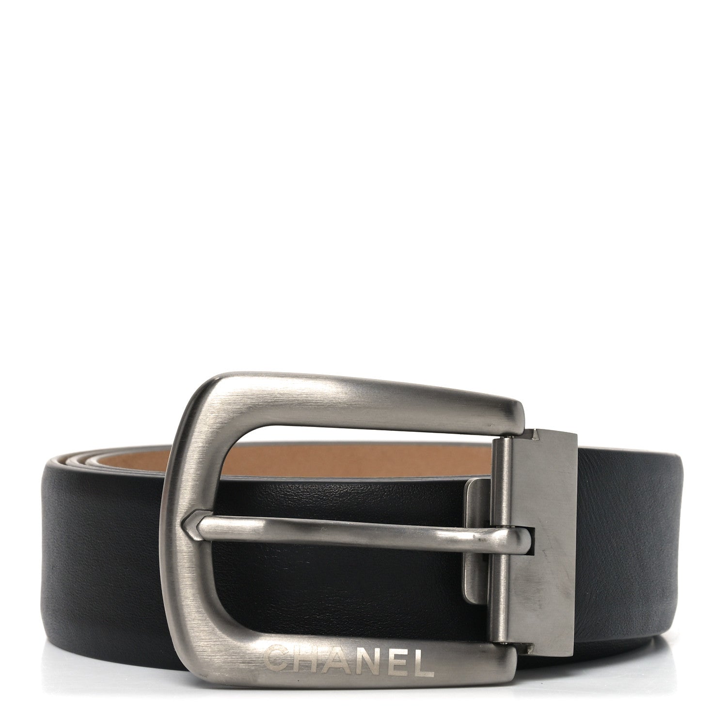 Chanel Calfskin Belt 95 38 Black 1791787 – FASHIONPHILE