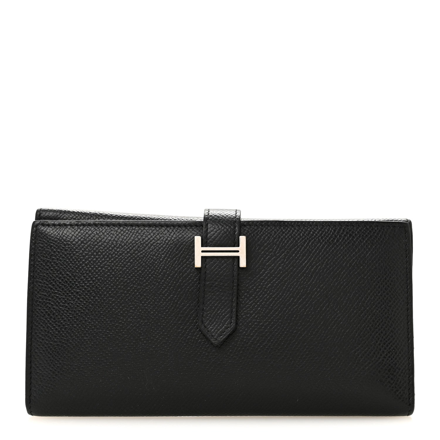 Hermes Epsom Tri-Fold Bearn Gusset Wallet Black 1 of 11