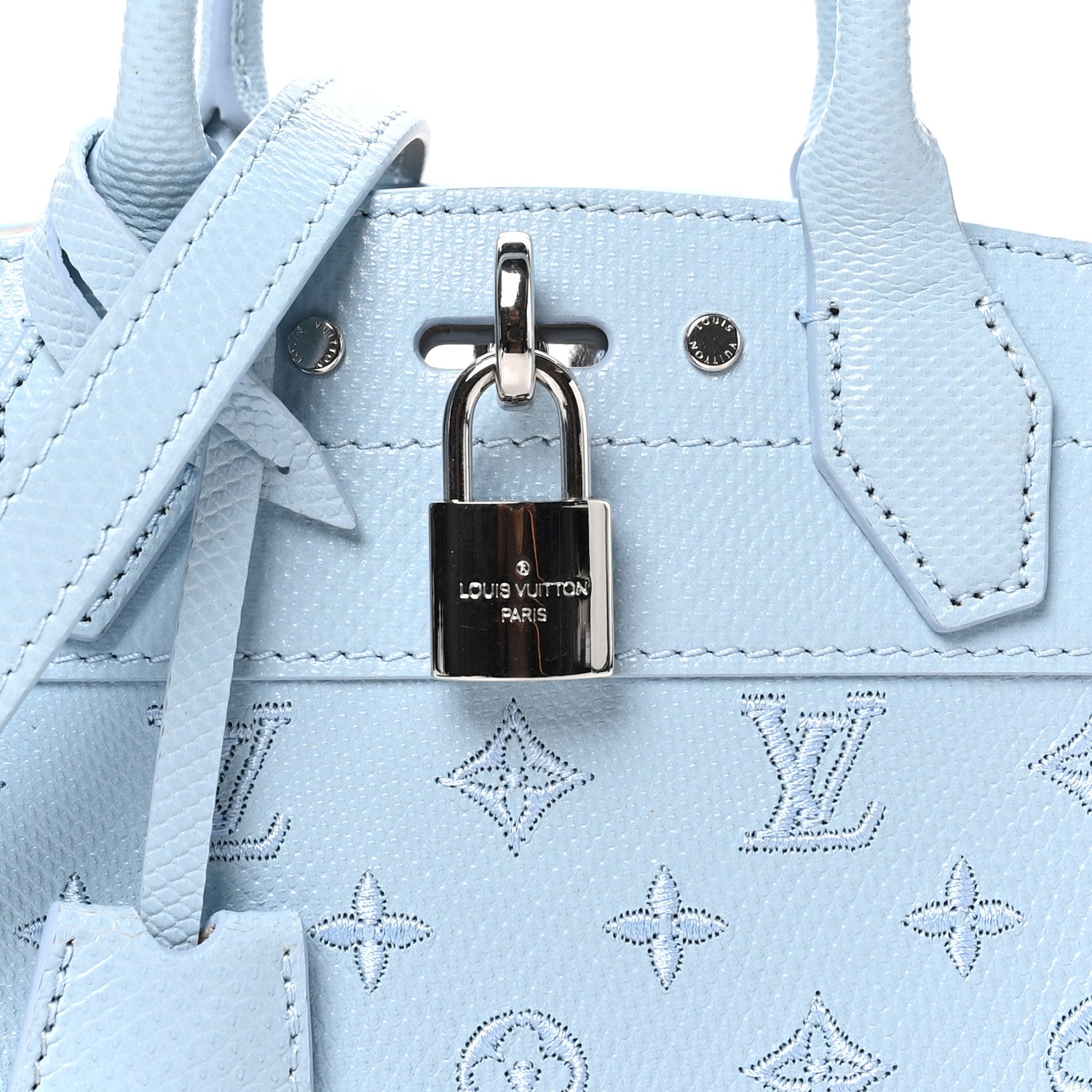 Louis Vuitton Karung Mini City Steamer Light Blue 7 of 9