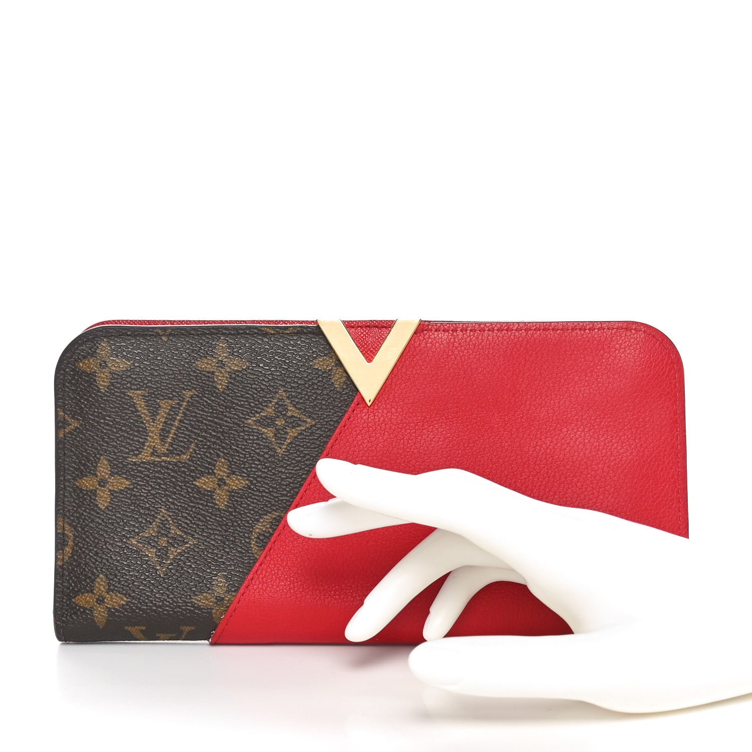 Louis Vuitton Monogram Calfskin Kimono Wallet Cherry 2 of 9