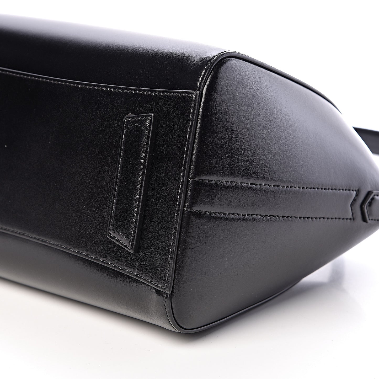 Shiny Lord Calfskin Small Antigona Black