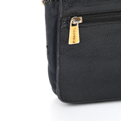 Chanel Caviar Timeless CC Wallet On Chain WOC Black 17 of 21