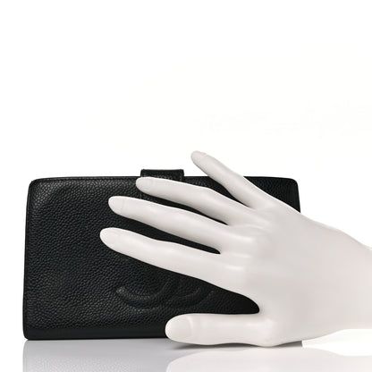 Chanel Caviar Timeless CC French Wallet Black 2 of 8