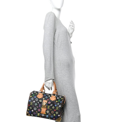 Louis Vuitton Monogram Multicolor Speedy 30 Black 2 of 9