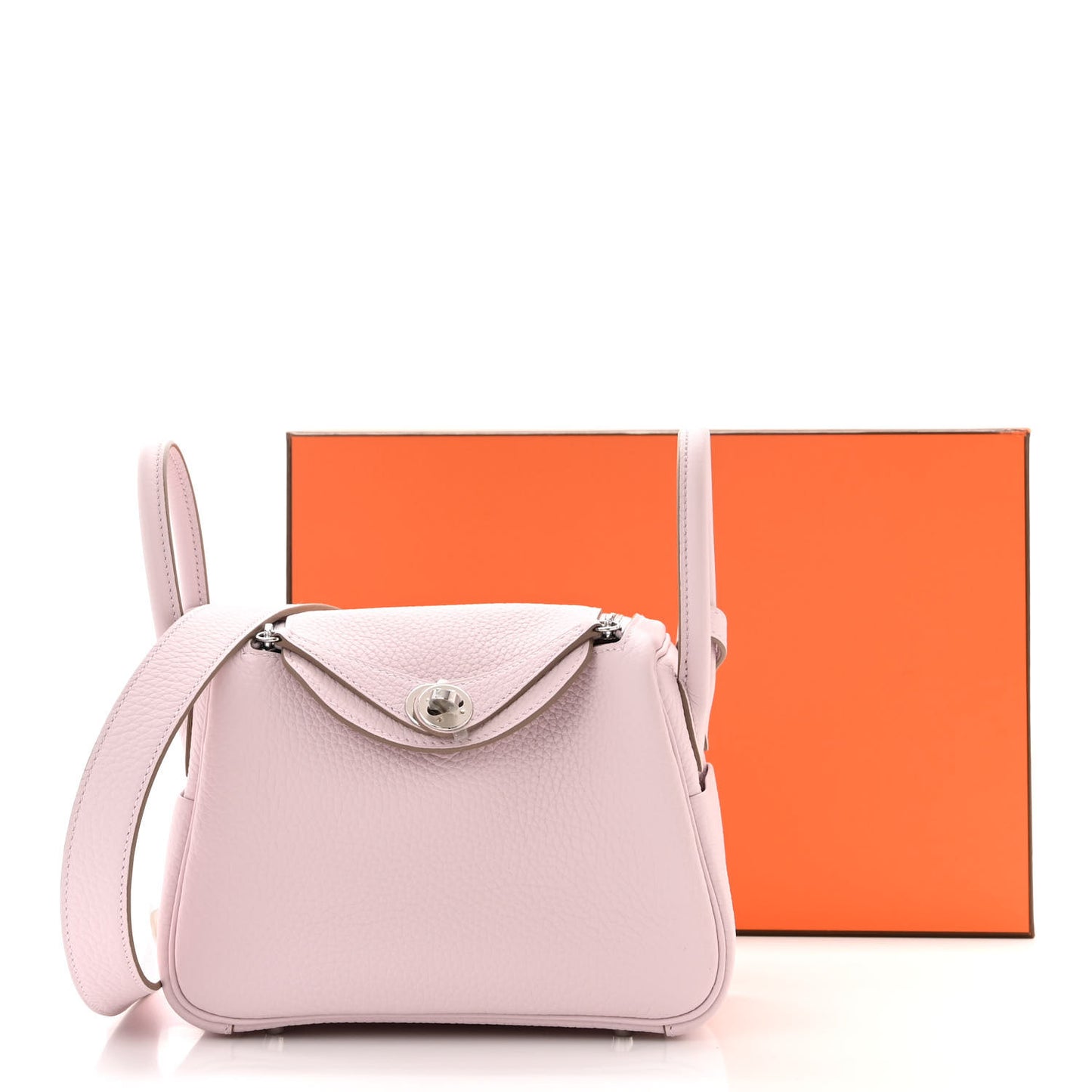 Taurillon Clemence Verso Mini Lindy 20 Mauve Pale