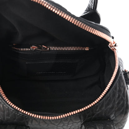 Alexander Wang Pebbled Lambskin Mini Rockie Black Rose Gold Hardware 5 of 8