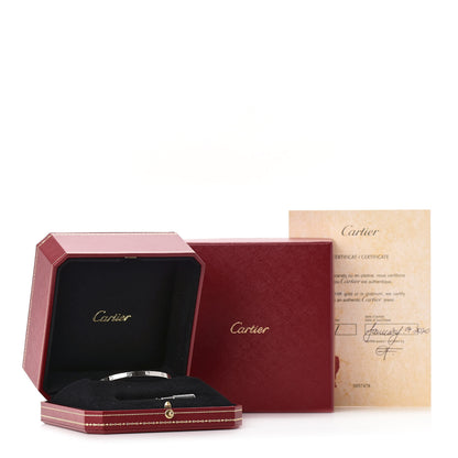 Cartier 18K White Gold 6 Diamond Small LOVE Bracelet 16 6 of 6
