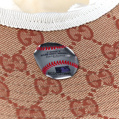 Gucci X MLB Monogram NY Yankees Baseball Hat 57-61 Beige Ruggine 9 of 10