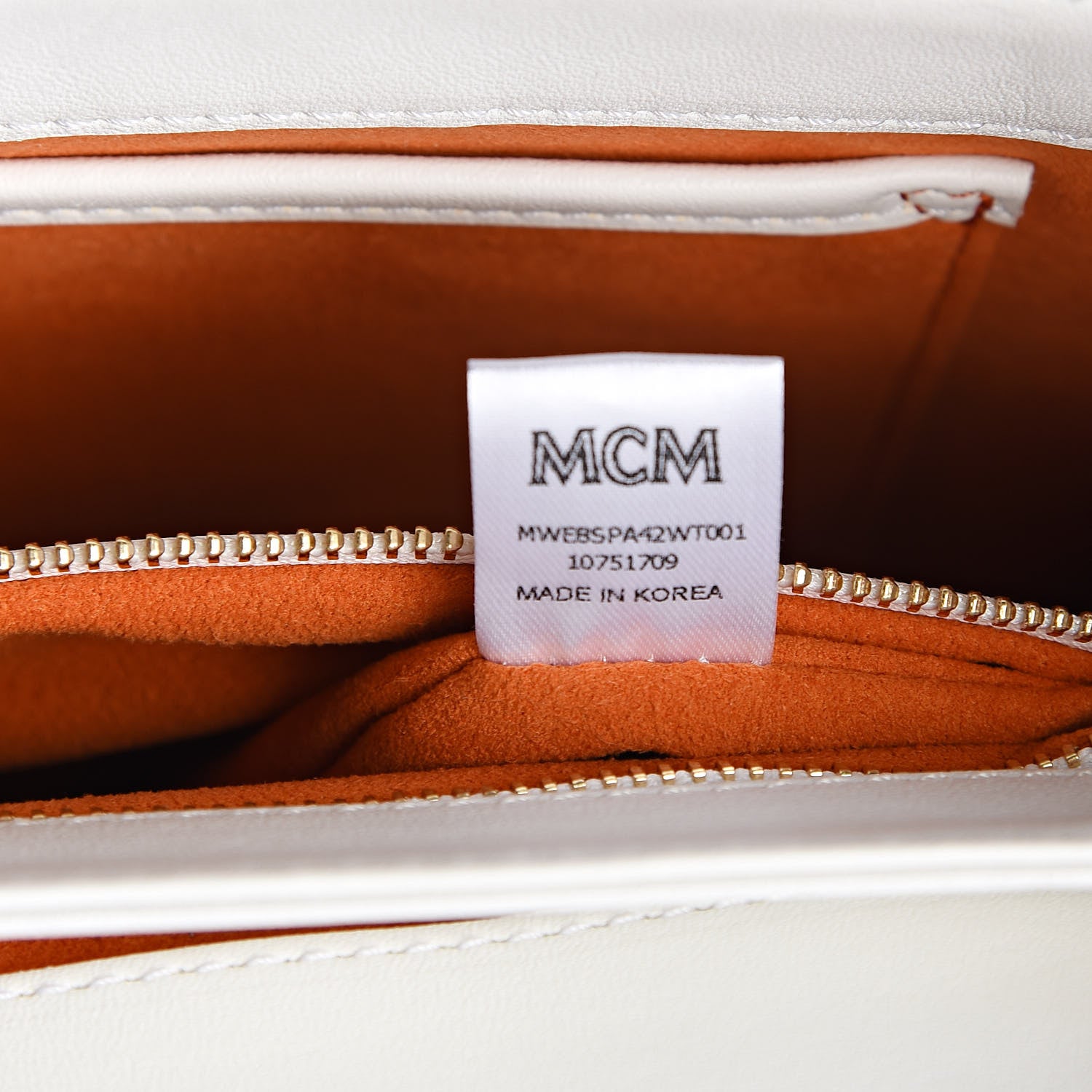 MCM Visetos Medium Patricia Satchel White 7 of 9