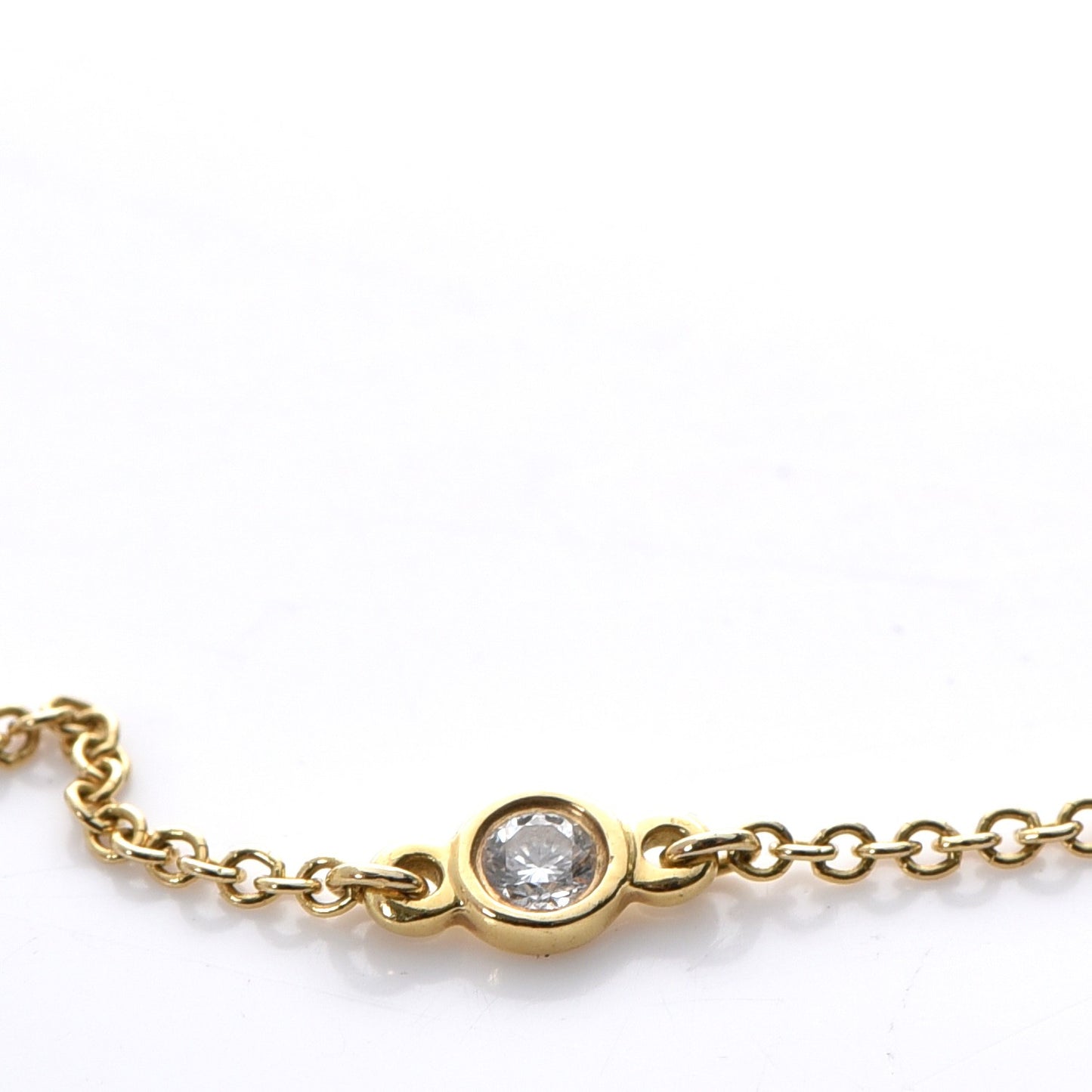 18K Yellow Gold Diamond .03ct Elsa Peretti Diamonds by the Yard Bracelet