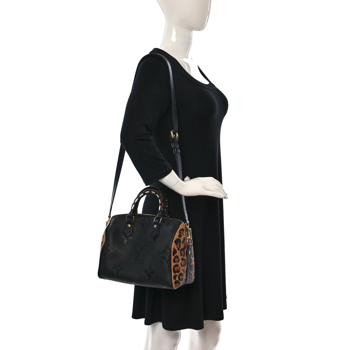 Empreinte Monogram Giant Wild At Heart Speedy Bandouliere 25 Black