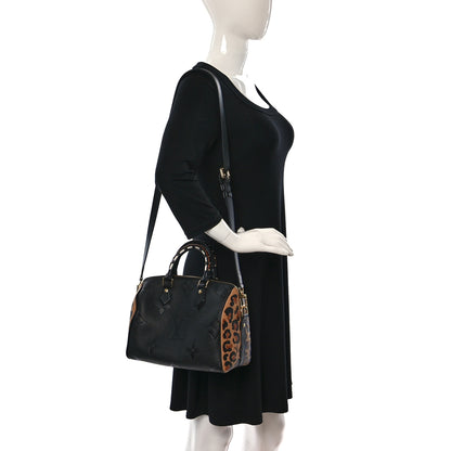 Louis Vuitton Empreinte Monogram Giant Wild At Heart Speedy Bandouliere 25 Black 2 of 8