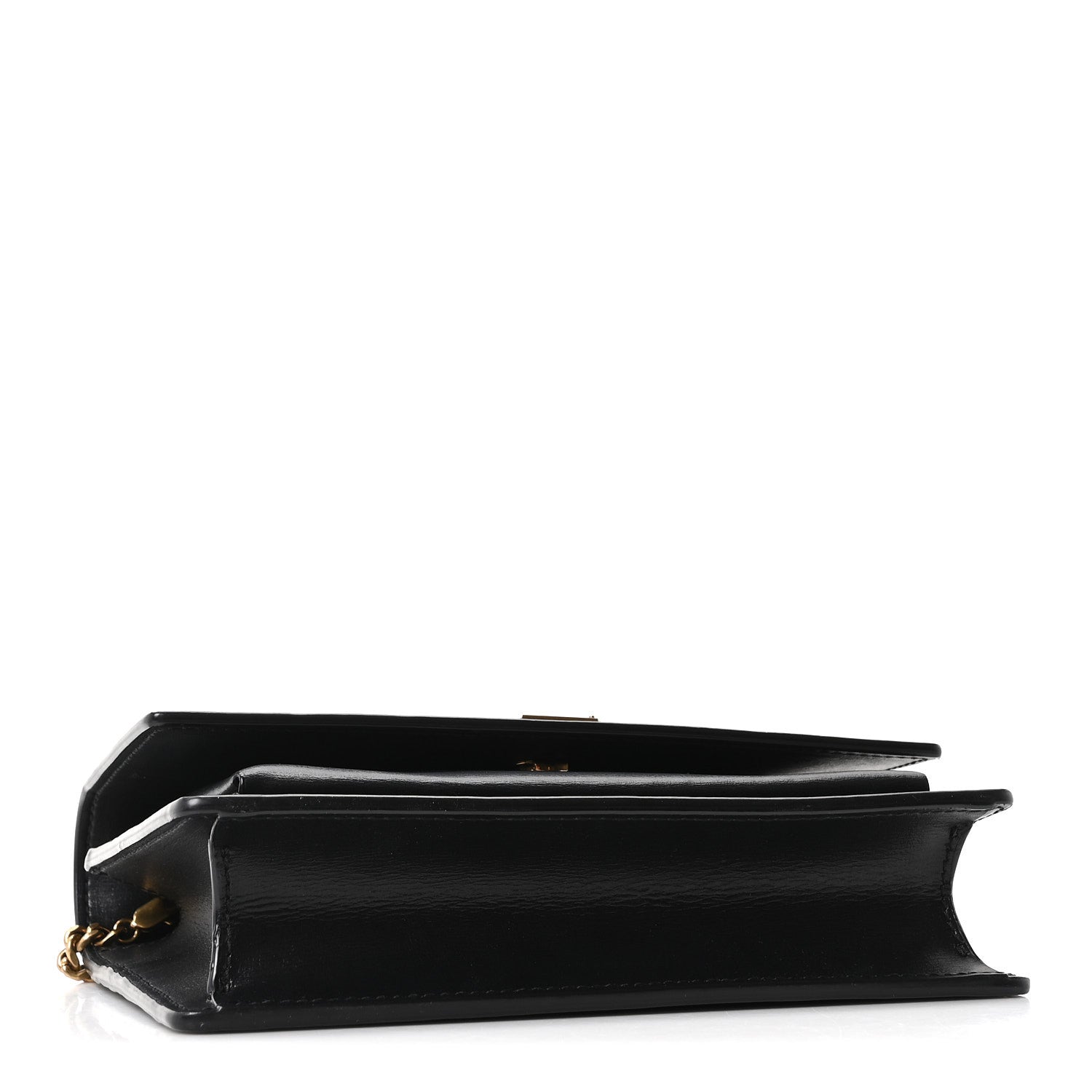 Saint Laurent Calfskin Monogram Sunset Chain Wallet Black 4 of 9