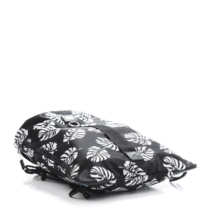Dolce & Gabbana Nylon Black Palm Drawstring Backpack Black 3 of 10
