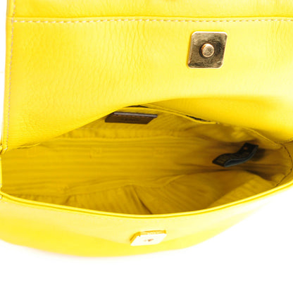 Fendi Vitello Flamingo Enamel Fendista Pouchette Crossbody Bag Cedro 5 of 9