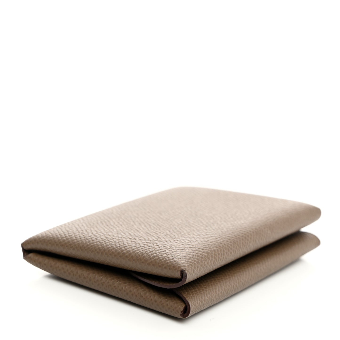Epsom Calvi Duo Card Case Etoupe