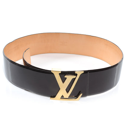 Louis Vuitton Patent LV Facettes Belt 85 34 Amarante 1 of 6