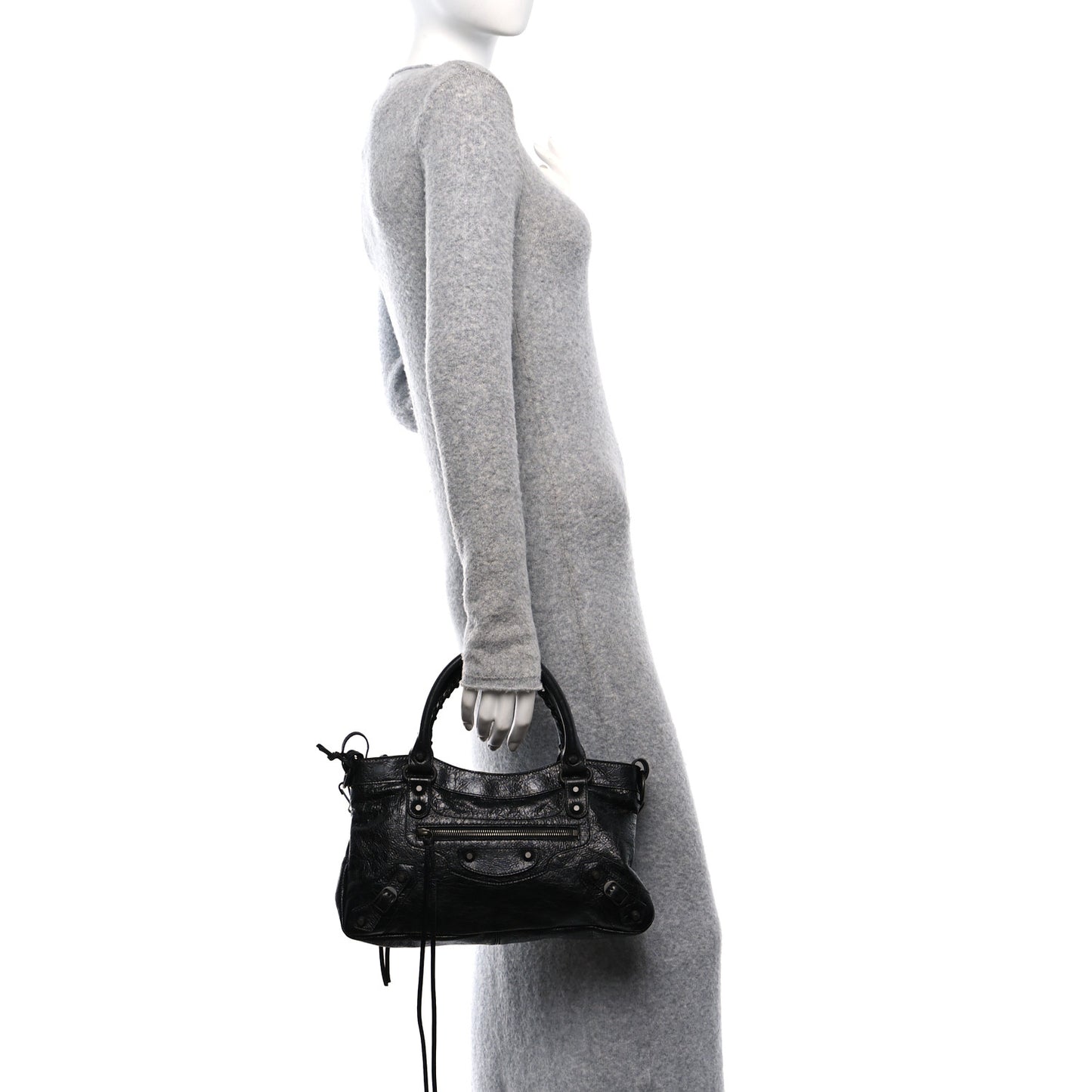 Agneau Arena Classic Hardware Le City First Bag Black