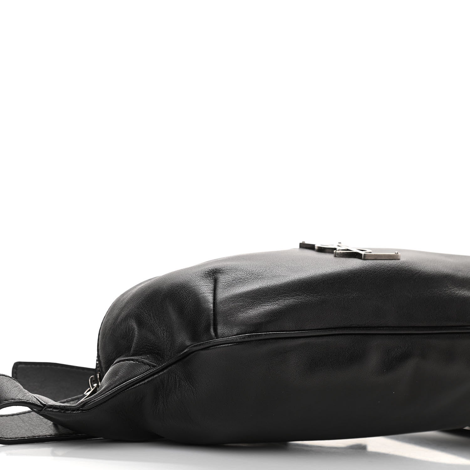 Saint Laurent Calfskin Monogram Belt Bag Black 9 of 10