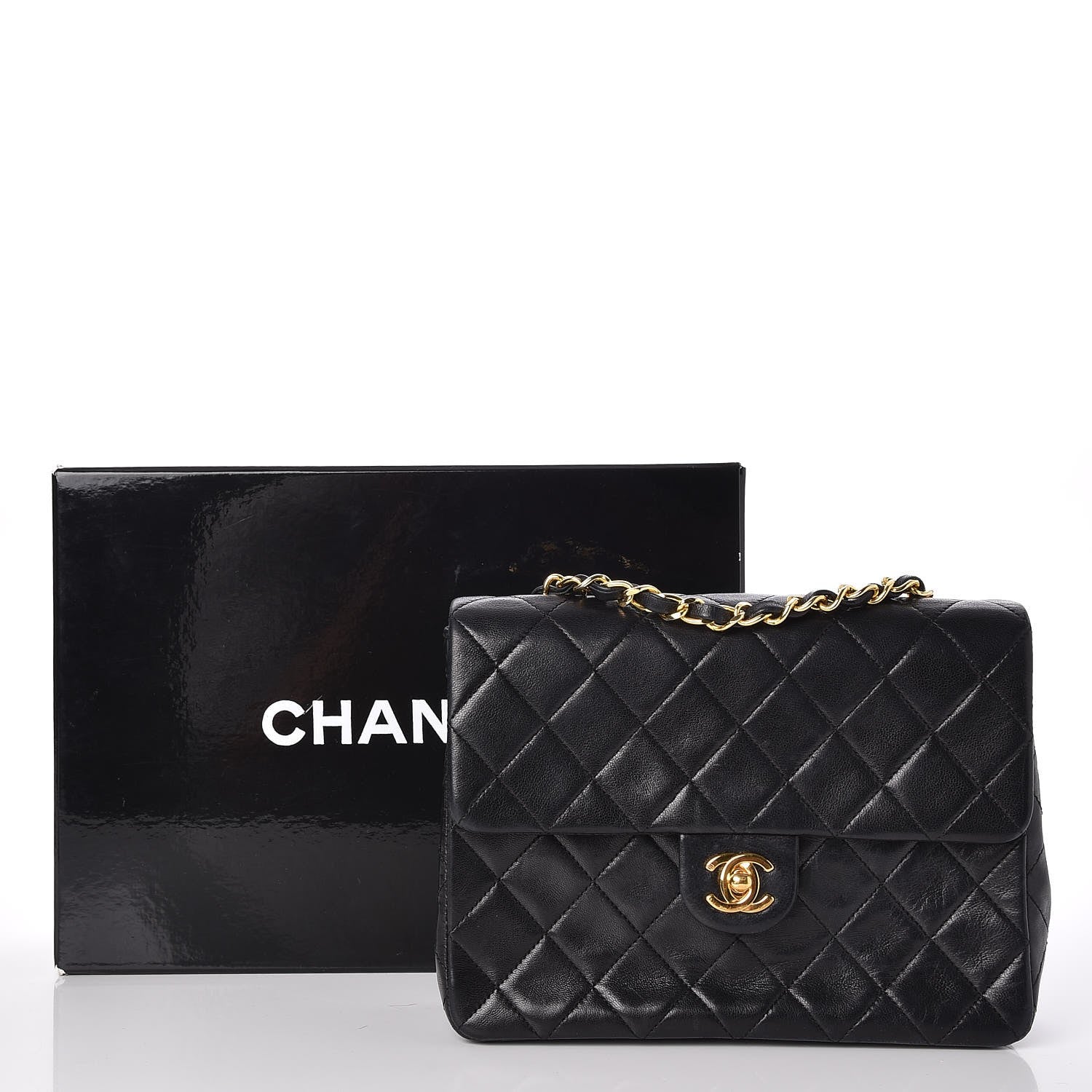 Chanel Lambskin Quilted Small Flap Black 9 of 9