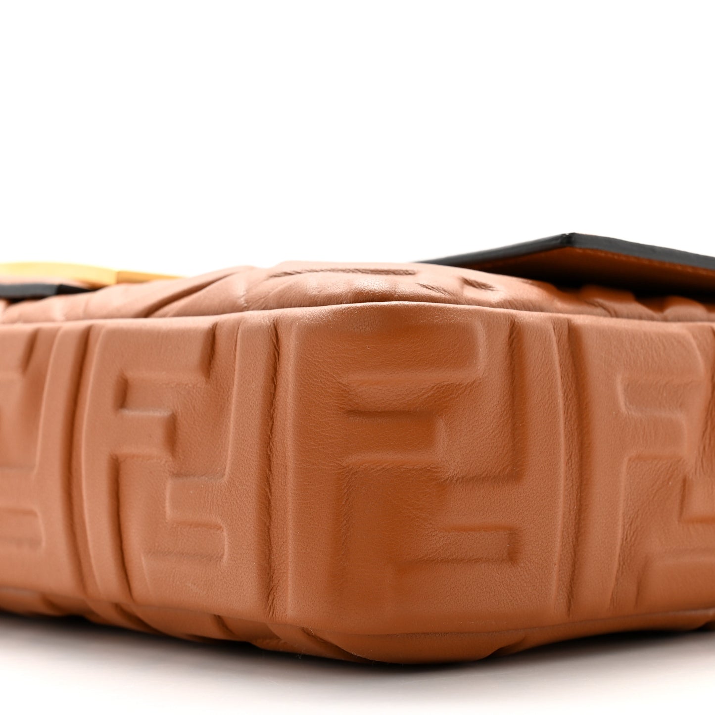 Nappa FF 1974 Embossed Baguette Brandy