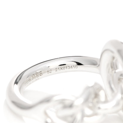 Hermes Sterling Silver GM Croisette Ring 52 6 4 of 7