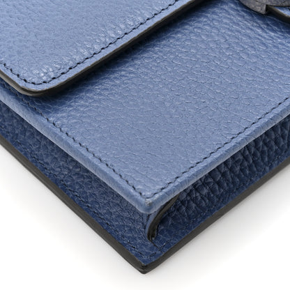 Gucci Dollar Calfskin Interlocking G Chain Wallet Caspian 11 of 12