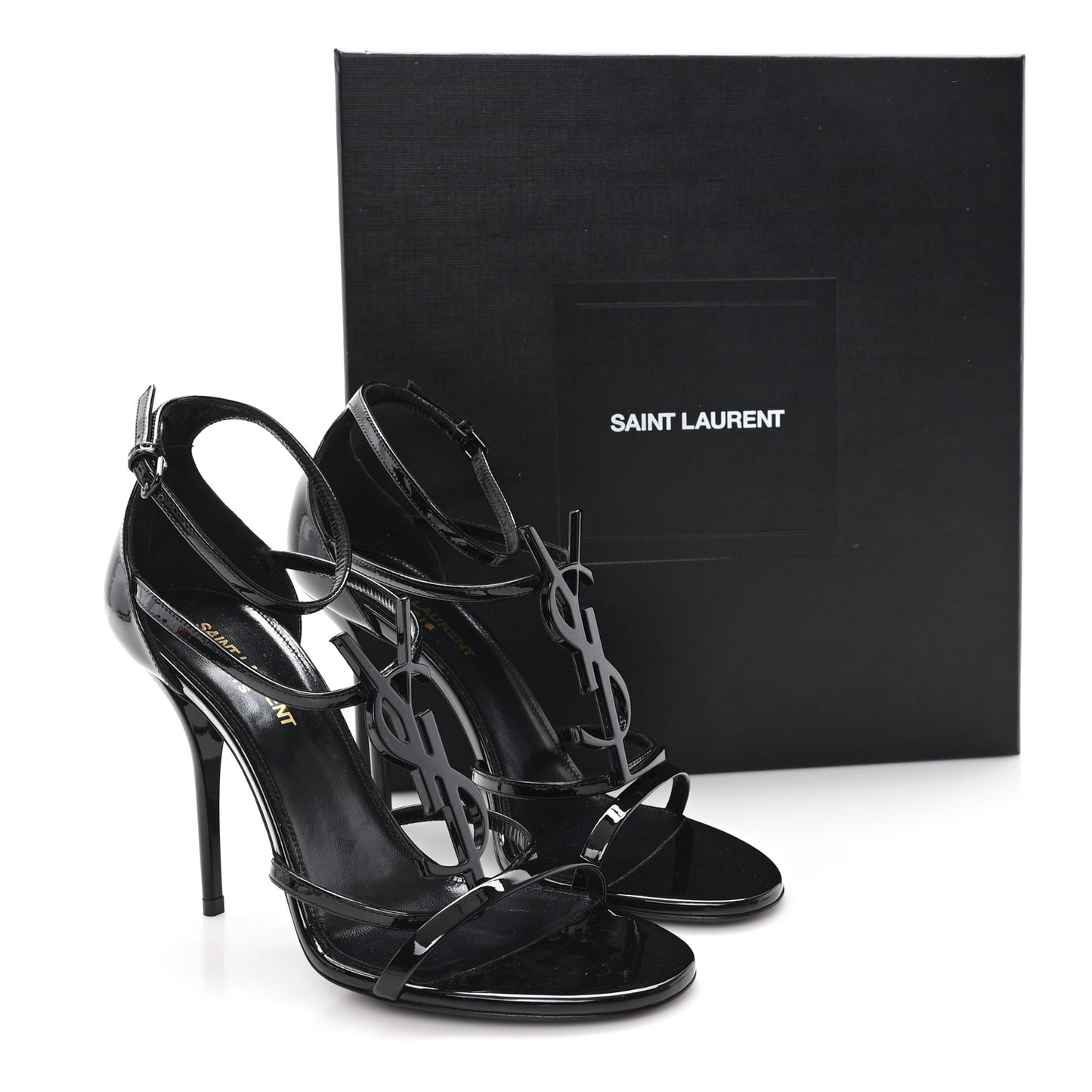 Vernice Chiffon Cassandra 100 Ankle Strap Sandals 39 Black