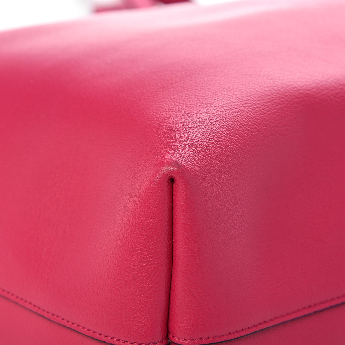 Calfskin Large Shopping Tote Fuchsia