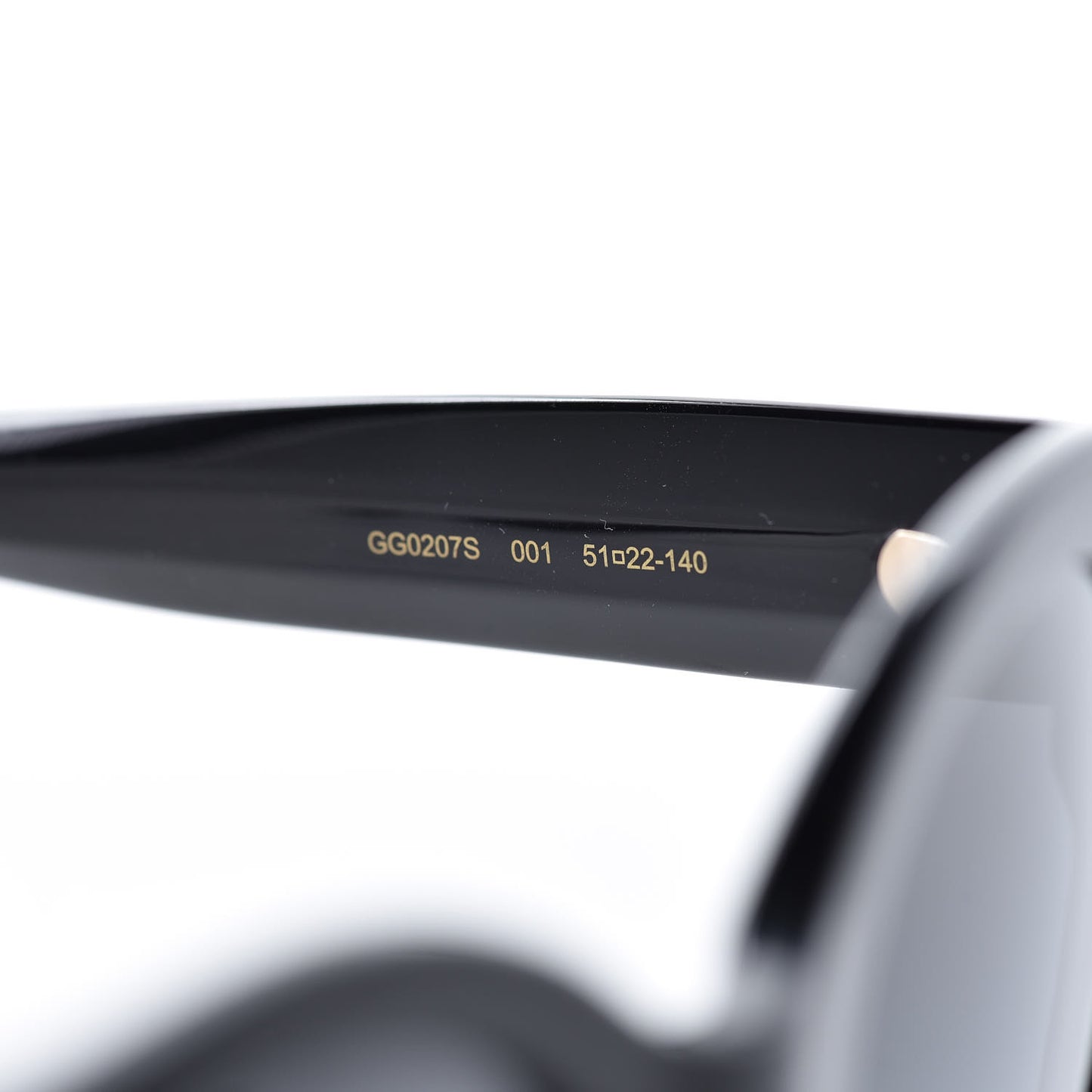 Round Frame GG Star Sunglasses GG0207S Black
